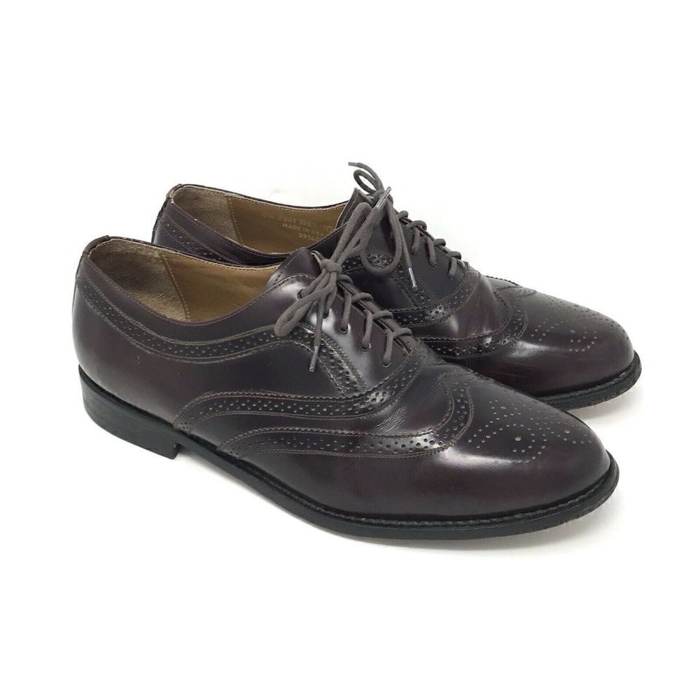 Towncraft Vintage Burgundy Oxford Shoes 10.5